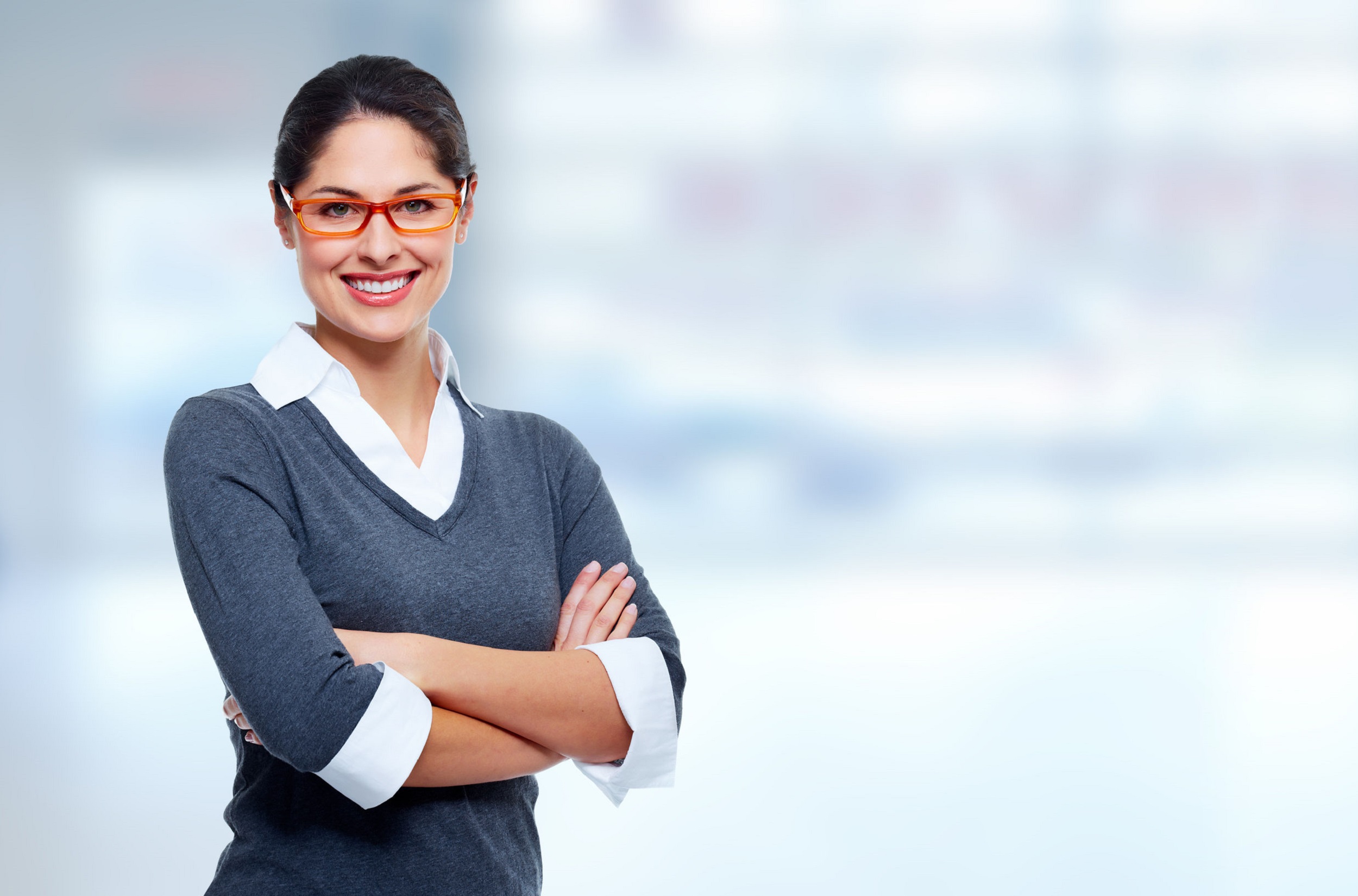 Beautiful smiling business woman.